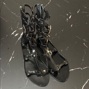Black Gladiator Sandals